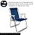 Kit 2x Cadeira Alta Sannet Praia Camping Azul Em Alumínio Resistente - Mor - Imagem 5