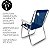 Kit 2x Cadeira Alta Sannet Praia Camping Azul Em Alumínio Resistente - Mor - Imagem 6