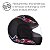 Capacete Feminino Preto Tamanho 60 ProTork Viseira Cristal Casco Em ABS E Cinta Jugular Com Fecho Revestido Em EPS - Imagem 4