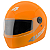Capacete Laranja Tamanho 58 ProTork Viseira Cristal Casco Em ABS E Cinta Jugular Com Fecho Revestido Em EPS - Imagem 4