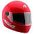 Capacete Vermelho Tamanho 60 ProTork Com Viseira Cristal Casco Em ABS E Cinta Jugular Com Fecho Revestido Em EPS - Imagem 7