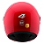 Capacete Vermelho Tamanho 60 ProTork Com Viseira Cristal Casco Em ABS E Cinta Jugular Com Fecho Revestido Em EPS - Imagem 3