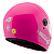 Capacete Rosa Tamanho 60 ProTork Com Viseira Cristal Casco Em ABS E Cinta Jugular Com Fecho Revestido Em EPS - Imagem 5