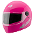 Capacete Rosa Tamanho 60 ProTork Com Viseira Cristal Casco Em ABS E Cinta Jugular Com Fecho Revestido Em EPS - Imagem 2