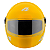 Capacete Amarelo Tamanho 60 ProTork Viseira Cristal Casco Em ABS E Cinta Jugular Com Fecho Revestido Em EPS - Imagem 8