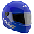 Capacete Azul Tamanho 60 ProTork Viseira Cristal Casco Em ABS E Cinta Jugular Com Fecho Revestido Em EPS - Imagem 8
