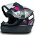 Capacete Feminino Com Narigueira Modelo Automatic Rosa da FW3 Com Viseira Transparente 2mm Tamanho 60 ABS e Inmetro - Imagem 2