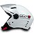 Capacete Moto X Open Classic da FW3 Cor Branco Brilhante Tamanho 58 Viseira 2mm Inmetro Forro Removível ABS Resistente - Imagem 1