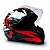 Capacete Fechado Narigueira Vermelho ABS Resistente Forro Removivel Tamanho 58 Modelo GTN Speed Marca FW3 Inmetro - Imagem 1