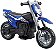 Mini Moto Elétrica Cross 6V Importway Azul BW233AZ Certificado Inmetro Velocidade Máxima 3km/h Luz Rodas de Treinamento - Imagem 5