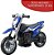 Mini Moto Elétrica Cross 6V Importway Azul BW233AZ Certificado Inmetro Velocidade Máxima 3km/h Luz Rodas de Treinamento - Imagem 3