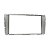 Moldura 7 Polegadas Central Painel DVD 2 Din Toyota Hilux 2012/2015 E SRV 2012 Prata Fiamon - Imagem 2