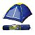 Barraca de Camping Tipo Iglu Azul MOR para 4 Pessoas Fácil Montagem Sacola de Transporte Com Colchão Solteiro Inflável - Imagem 2