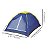 Barraca de Camping Tipo Iglu Azul MOR para 4 Pessoas Fácil Montagem Sacola de Transporte Com Colchão Casal Inflável - Imagem 4