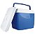 2x Cadeira Bel Alta Estrutura De Alumínio Lazy Sannet Azul Dobrável + Caixa Térmica 26L Leve Fácil Para Transportar - Imagem 3