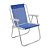 Bel Cadeira Alta Estrutura De Alumínio Lazy Sannet Azul Dobrável + Caixa Térmica 26 Litros Leve E Fácil Para Transportar - Imagem 2