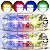 10 Pares De Farol RGB Endereçável AJK Com 3 LEDs De 6W Versátil E Personalizável Com Lente Em Policarbonato Resistente - Imagem 1