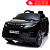 Carrinho Elétrico Land Rover Evoque Preto Infantil 12V Com Controle Remoto Faróis de Led Som Usb Mp3 Carro BW128 - Imagem 1