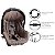 Bebê Conforto Galzerano Completo Grid Preto Cappuccino 0 Meses Até 13KG Acolchoado Capota Removível E Lavável - Imagem 6