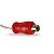 Quatro Cabo Y Rca Automotivo Banhado Ouro Tech One 2 Machos 1 Fêmea Blindado Vermelho e Transparente - Imagem 4