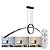 Lustre de LED Arco e Circulo - Vancouver - Preto - 100cm - 36 Watts - Controle com Dimmer - Imagem 4