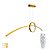 Lustre de LED Arco e Circulo - Vancouver - Dourado - 100cm - 36 Watts - Controle com Dimmer - Imagem 7