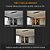 Lustre Moderno de Led 5 Circulos 100cm - Cor Preta - 50w 11 Tons de Branco - Com Controle Remoto e Dimmer - Imagem 7
