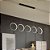 Lustre Moderno de Led 5 Circulos 100cm - Cor Preta - 50w 11 Tons de Branco - Com Controle Remoto e Dimmer - Imagem 4
