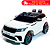 Carrinho Elétrico Infantil Range Rover Velar Branco Com Led Luzes MP3 Farol SD Controle Remoto - Imagem 1