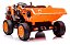 Carrinho Elétrico Infantil Mini Caminhão Com Caçamba 12v Laranja Importway Suporte Até 30kg Controle Remoto - Imagem 6