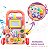 Andador Empurrador Equilibrio Infantil Didático Rosa Importway Brinquedos Removivéis Com Som - Imagem 5
