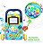 Andador Equilibrio Infantil Didático Azul Brinquedos Removíveis Com Som Empurrador Importway - Imagem 5