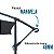 Ombrelone Suspenso Azul com Base 2,45M Importway Com Capa Cobertura 3M Proteção UV Praia Piscina Área Externa Garden - Imagem 6