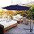 Ombrelone Suspenso Azul com Base 2,45M Importway Com Capa Cobertura 3M Proteção UV Praia Piscina Área Externa Garden - Imagem 5
