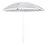 Guarda-sol Importway 2,40M Branco Tenda Nylon Haste Aço Inoxidável Praia Piscina Jardim Garden Área Externa Proteção Sol - Imagem 1