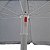 Guarda-sol Importway 2,40M Branco Tenda Nylon Haste Aço Inoxidável Praia Piscina Jardim Garden Área Externa Proteção Sol - Imagem 2