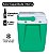Caixa Térmica Cooler Culler Culer 19L Cor Hortelã 24 Latas Para Camping Praia Piscina Pesca Tampa Encaixe Latinhas - Imagem 3