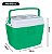 Caixa Térmica Cooler Culler Culer 19L Cor Hortelã 24 Latas Para Camping Praia Piscina Pesca Tampa Encaixe Latinhas - Imagem 2