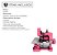 Máquina de Costura Rosa Overloque Overlock Semi Industrial Chinesinha 3 Fios com Motor Acoplado Importway 220v - Imagem 2