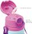 Garrafinha De Aluminio Animal Fun Unicórnio Buba Colorido 400ml Livre BPA Canudo Silicone Trava Segurança - Imagem 2