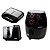 Kit Cozinha Fritadeira Sem Óleo Air Fryer + Mini Processador de Alimentos Silencioso + Sanduicheira Grill Praticidade - Imagem 1
