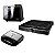 KIT Praticidade Churrasqueira Elétrica + Mini Processador de Alimentos Silencioso + Sanduicheira Grill Lanches Rápidos - Imagem 1