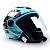 Capacete Aberto X Open Speed Azul Claro FW3 Com Viseira Cristal 2mm Super Resistente - Imagem 5