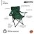 2 Cadeiras Verde Praia Pesca Camping Com Apoio para Latinha Suporta 95kg Material Resistente Marca Nautika - Imagem 3