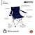 2 Cadeiras Azul Praia Pesca Camping Com Apoio para Latinha Suporta 95kg Material Resistente Marca Nautika - Imagem 3