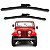 Palheta Automotiva Limpa Para-brisas Jeep Willys 10" 1959 até 1983 Dias de Chuva - Imagem 2