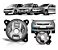 Farol De Milha Gol Voyage G5 Golf Lado Direito Modelo RF270 - Imagem 1