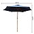 Ombrelone Central em Madeira 3m Camping Piscina Importway Azul Resistente Gigante Proteção UV - Imagem 3