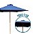 Ombrelone Central de Madeira 2,4m Diâmetro Azul Super Resistente Piscina Jardim Material de Qualidade - Imagem 3