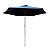 Ombrelone Central de Madeira 2,4m Diâmetro Azul Super Resistente Piscina Jardim Material de Qualidade - Imagem 1